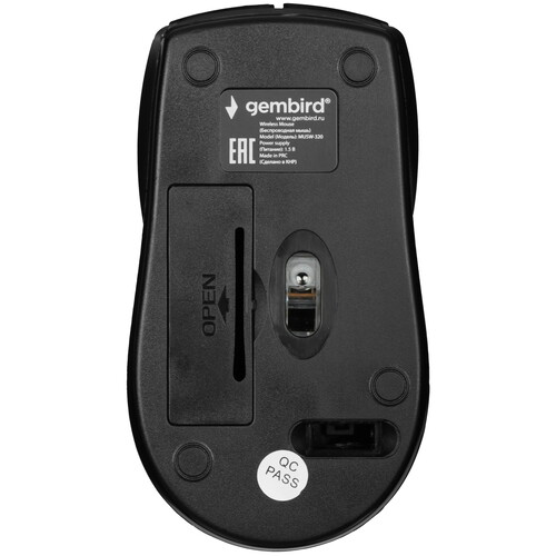 Купить Мышь беспроводная Gembird MUSW-320  черный  8129370. Характеристики, отзывы и цены в Донецке