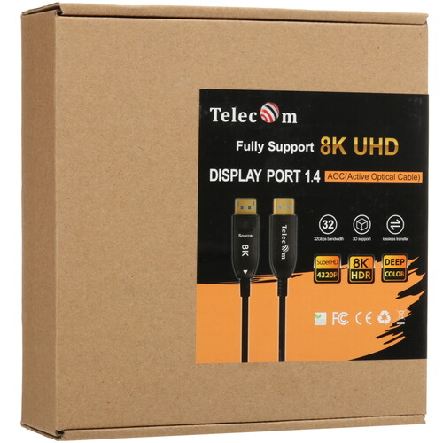 Купить Кабель однонаправленный Telecom DisplayPort - DisplayPort, 30 м  5471597. Характеристики, отзывы и цены в Донецке