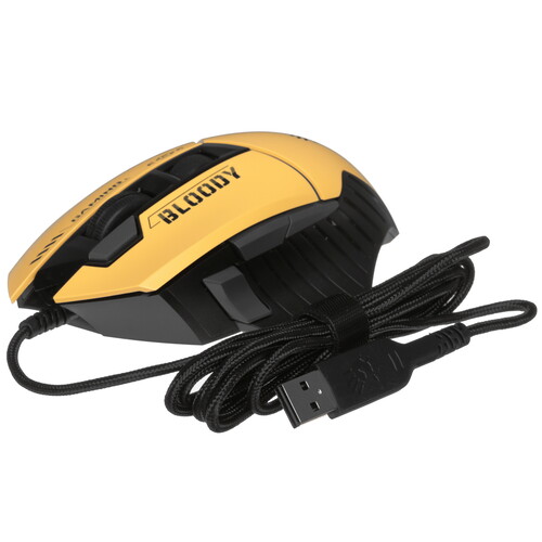 Купить Мышь проводная A4Tech Bloody W95 Max Sports  желтый  9280318. Характеристики, отзывы и цены в Донецке