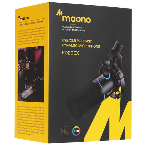 Купить Микрофон Maono PD200X черный  5415169. Характеристики, отзывы и цены в Донецке