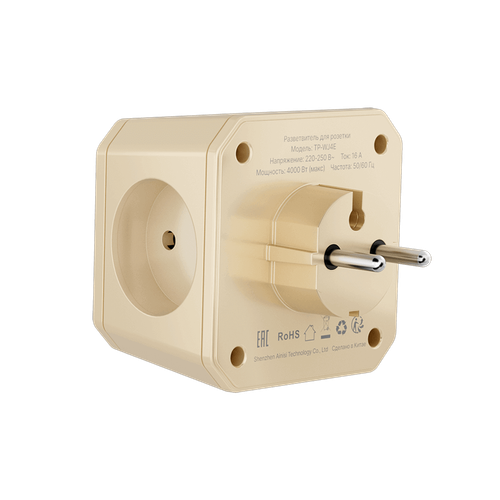 Купить Разветвитель AGNI TP-WJ4E-ivory бежевый  9354098. Характеристики, отзывы и цены в Донецке