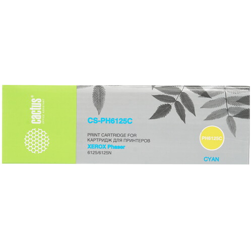 Купить Картридж лазерный Cactus CS-PH6125C голубой, с чипом  7937189. Характеристики, отзывы и цены в Донецке