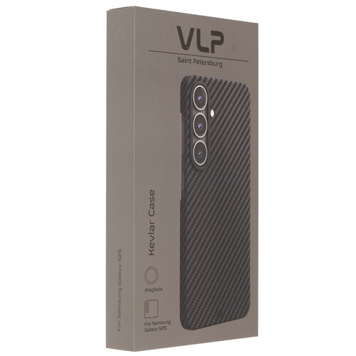 Купить Накладка  VLP Kevlar Case для Samsung Galaxy S25 черный/серый  5613338. Характеристики, отзывы и цены в Донецке