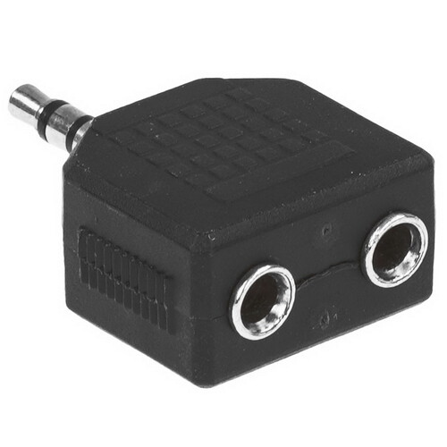 Купить Адаптер   Perfeo jack 3.5 мм - jack 3.5 мм х2 шт. черный  5620274. Характеристики, отзывы и цены в Донецке