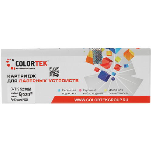 Купить Картридж лазерный Colortek TK-5230 пурпурный, с чипом  1377623. Характеристики, отзывы и цены в Донецке