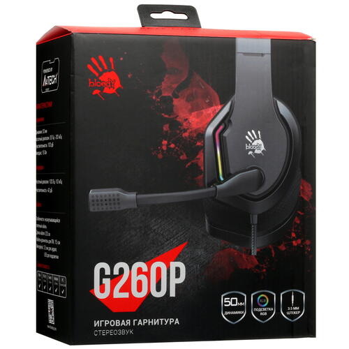 Купить Проводные наушники A4Tech Bloody G260p черный 2023  5446761. Характеристики, отзывы и цены в Донецке