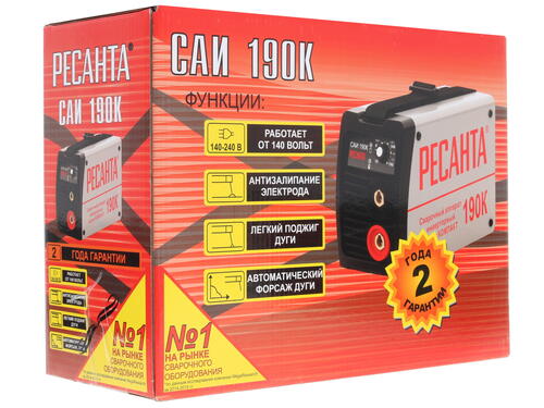 Купить Сварочный аппарат Ресанта САИ190К  1173182. Характеристики, отзывы и цены в Донецке