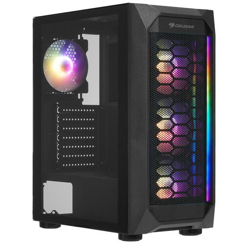 Купить Корпус Cougar MX410 Mesh-G RGB [CGR-5VM6B-MESH-G-RGB] черный  1659125. Характеристики, отзывы и цены в Донецке