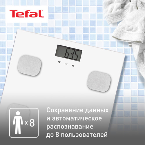 Купить Весы Tefal Body Up BM2523V0 белый  5322896. Характеристики, отзывы и цены в Донецке