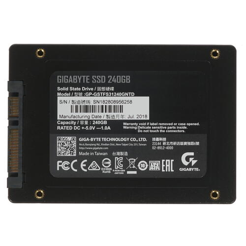 Купить 240 ГБ 2.5" SATA накопитель GIGABYTE [GP-GSTFS31240GNTD]  1278995. Характеристики, отзывы и цены в Донецке