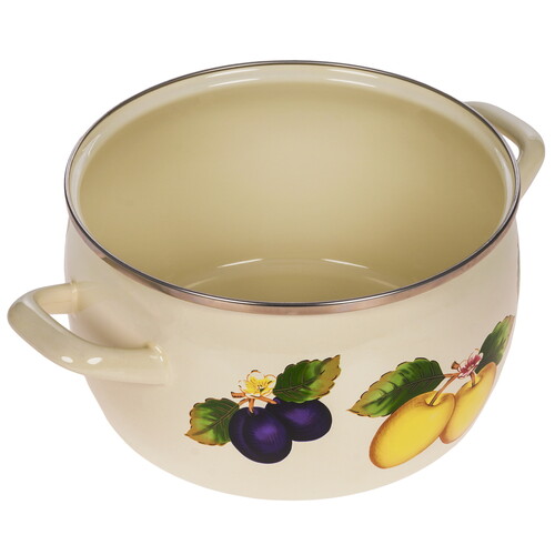 Купить Кастрюля METROT Фруктовое ассорти 383747 5.4 л 22 см бежевый  9211044. Характеристики, отзывы и цены в Донецке