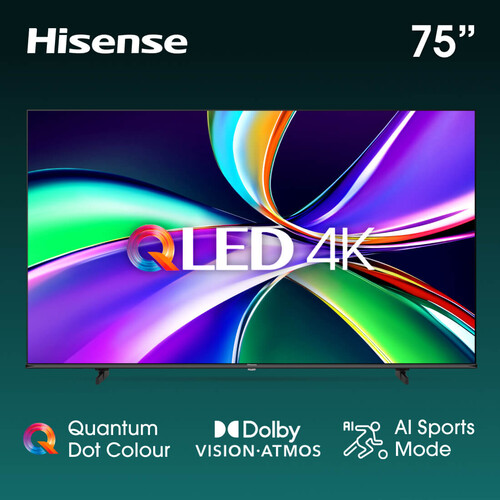 Купить 75" (190 см) Телевизор Hisense 75E7Q черный  5627278. Характеристики, отзывы и цены в Донецке