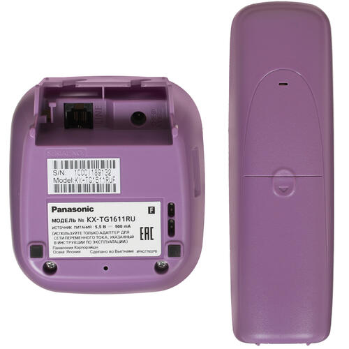 Купить Телефон беспроводной (DECT) Panasonic KX-TG1611RUF  0133082. Характеристики, отзывы и цены в Донецке