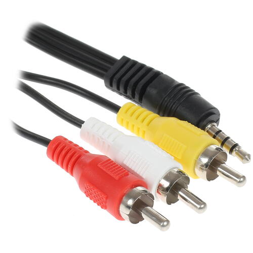 Купить Кабель   Aceline 3.5 mm jack - RCA x3 черный  1380018. Характеристики, отзывы и цены в Донецке