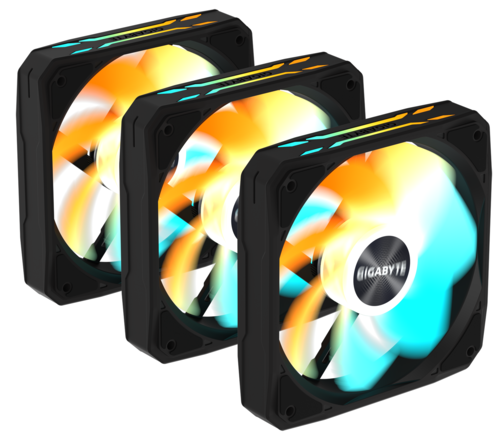 Купить Комплект реверсных вентиляторов Gigabyte EZ CHAIN RVS FAN 120  черный  5620214. Характеристики, отзывы и цены в Донецке
