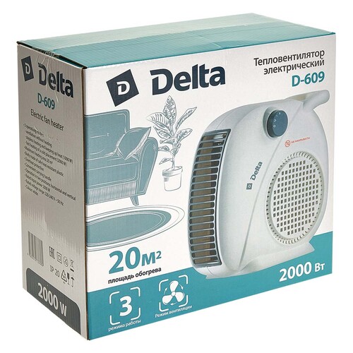 Купить Тепловентилятор DELTA D-609  9297591. Характеристики, отзывы и цены в Донецке