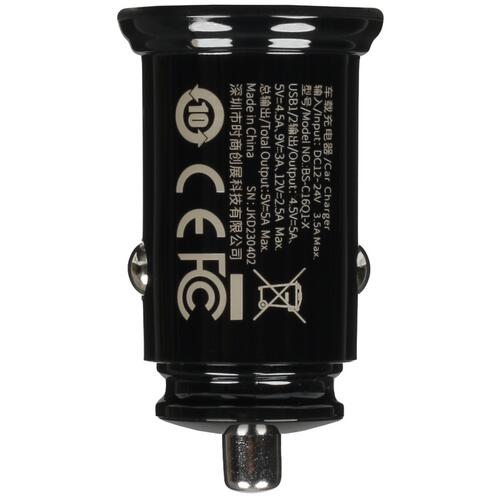 Купить Автомобильное ЗУ Baseus Dual QC черный  5078458. Характеристики, отзывы и цены в Донецке