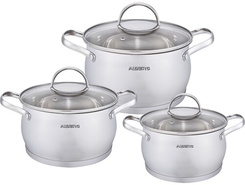Купить Набор кастрюль ALBERG Estet Pro AL-2014  9156148. Характеристики, отзывы и цены в Донецке