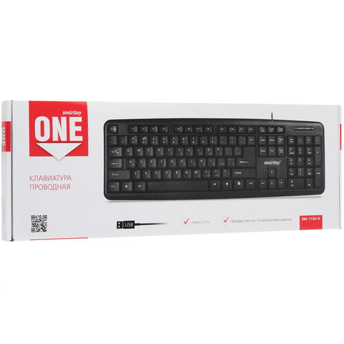 Купить Клавиатура  проводная Smartbuy SBK-112U-K  4888947. Характеристики, отзывы и цены в Донецке