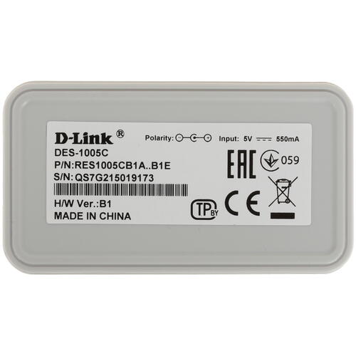 Купить Коммутатор D-Link DES-1005C/B  5335938. Характеристики, отзывы и цены в Донецке