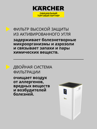 Купить Очиститель воздуха Karcher AF 50 белый  9026222. Характеристики, отзывы и цены в Донецке