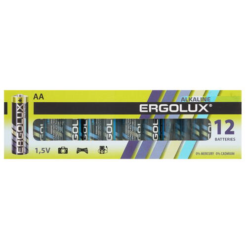 Купить Батарейка Ergolux Alkaline AA / AA (LR6/ER14505/FR6/R6P)  9105839. Характеристики, отзывы и цены в Донецке