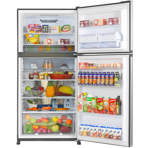 Купить Холодильник с морозильником   Sharp SJXG60PGBK черный  8117589. Характеристики, отзывы и цены в Донецке