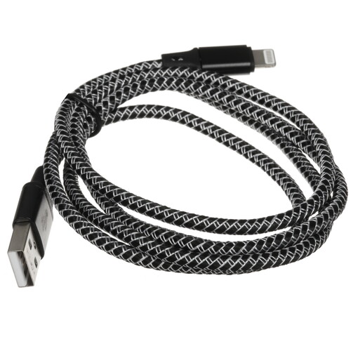 Купить Кабель круглый FORZA Lightning 8-pin - USB 2.0 Type-A черный 1 м  5482388. Характеристики, отзывы и цены в Донецке