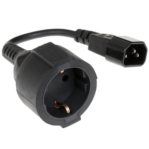 Купить Переходник питания Cablexpert CEE 7/4 - IEC 320 C14  1332888. Характеристики, отзывы и цены в Донецке