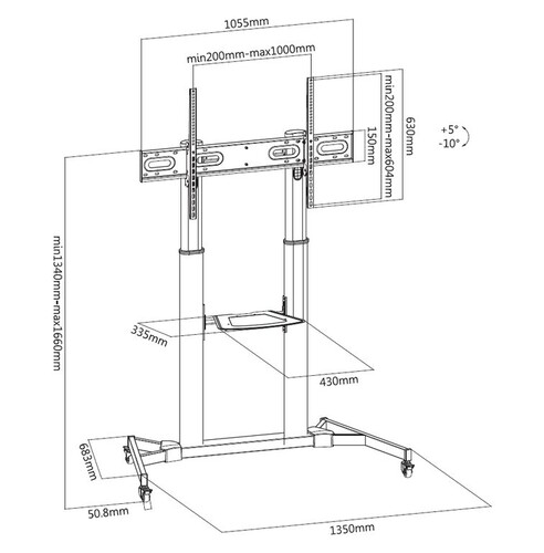 Купить Стойка с кронштейном Digis DSM-P1060CL  1627771. Характеристики, отзывы и цены в Донецке