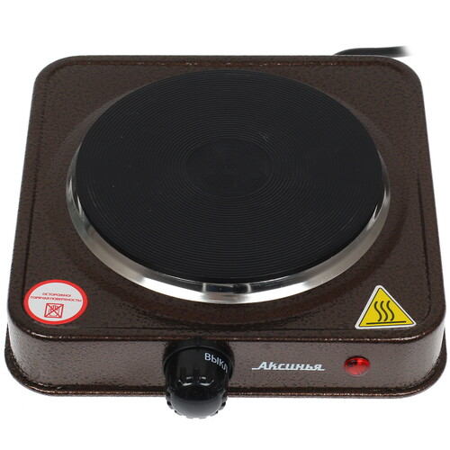 Купить Плита компактная электрическая Аксинья КС-006 коричневый  7999619. Характеристики, отзывы и цены в Донецке