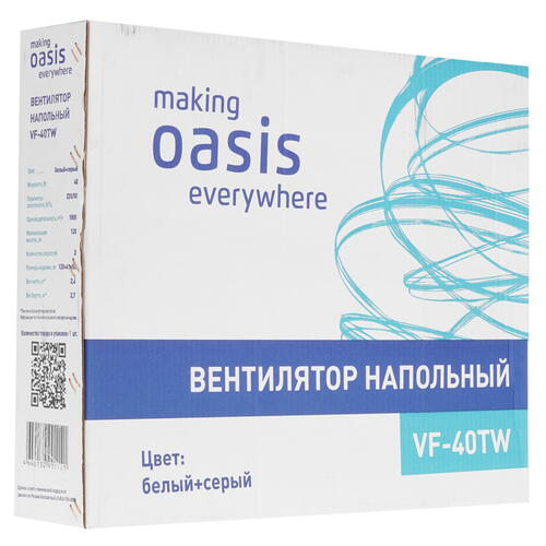 Купить Вентилятор Making oasis everywhere VF-40TW  белый  5331231. Характеристики, отзывы и цены в Донецке