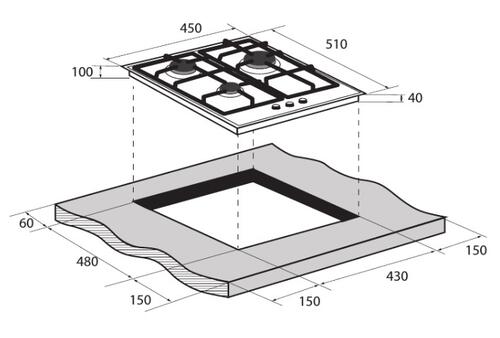 Купить Газовая варочная поверхность ZUGEL ZGH451W  5361938. Характеристики, отзывы и цены в Донецке
