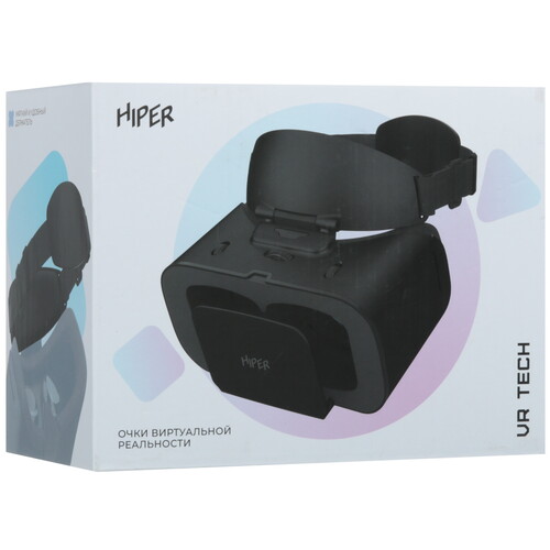 Купить Очки виртуальной реальности HIPER VRT черный  9200271. Характеристики, отзывы и цены в Донецке