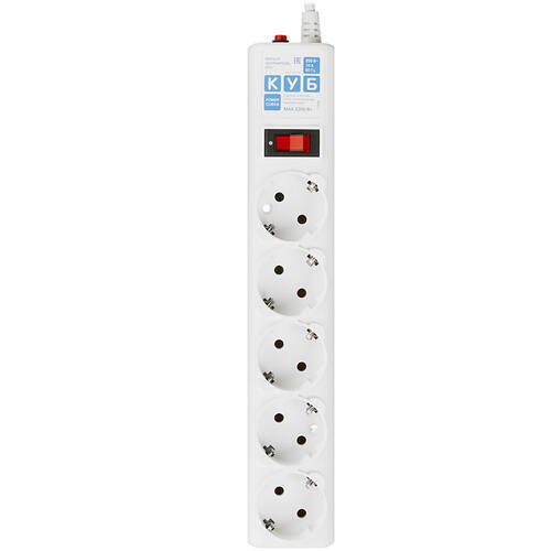 Купить Сетевой фильтр Power Cube SPG-B-6-WHITE белый  1274281. Характеристики, отзывы и цены в Донецке