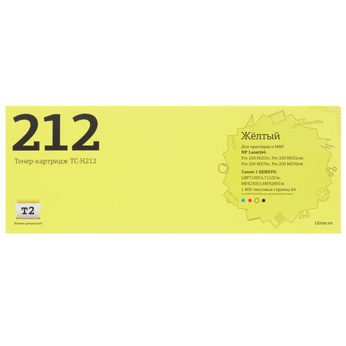 Купить Картридж лазерный T2 TC-H212 желтый, с чипом  7939600. Характеристики, отзывы и цены в Донецке