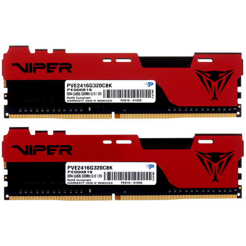Купить Оперативная память Patriot Viper Elite II [PVE2416G320C8K] 16 ГБ  4845184. Характеристики, отзывы и цены в Донецке