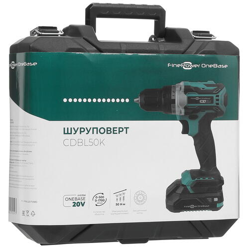 Купить Дрель-шуруповерт FinePower OneBase CDBL50K OneBase20  5062990. Характеристики, отзывы и цены в Донецке