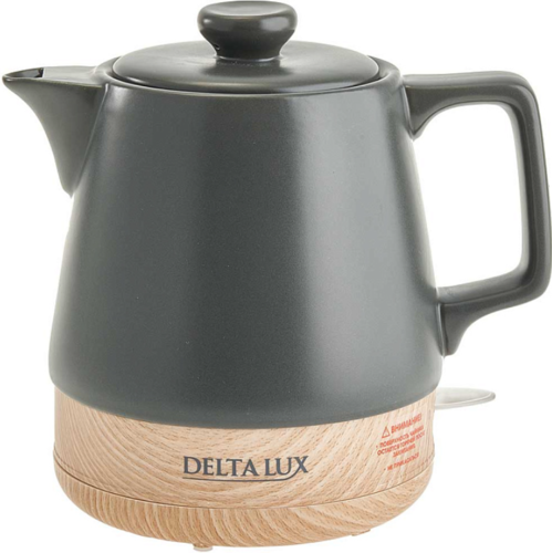 Купить Электрочайник DELTA LUX DE-1014 черный  9235544. Характеристики, отзывы и цены в Донецке