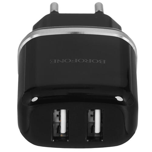Купить Сетевое зарядное устройство Borofone BA25A Outstanding черный  5367514. Характеристики, отзывы и цены в Донецке