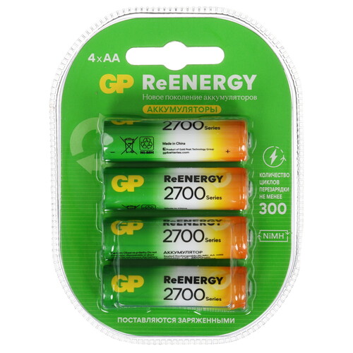 Купить Аккумулятор GP 270AAHC-2DECRC4 2700 мА*ч  5634200. Характеристики, отзывы и цены в Донецке