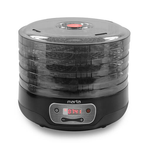 Купить Сушилка для овощей и фруктов MARTA MFD-504PS черный  9908456. Характеристики, отзывы и цены в Донецке