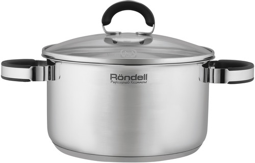 Купить Кастрюля Rondell Brando RDS-1805 5.1 л 24 см серебристый  9309624. Характеристики, отзывы и цены в Донецке