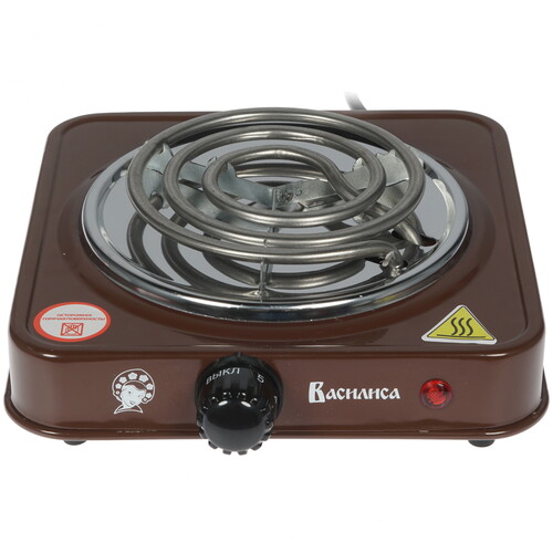 Купить Плита компактная электрическая ВАСИЛИСА ВА-901 коричневый  8124532. Характеристики, отзывы и цены в Донецке
