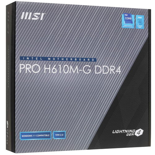 Купить Материнская плата MSI PRO H610M-G DDR4  5002818. Характеристики, отзывы и цены в Донецке