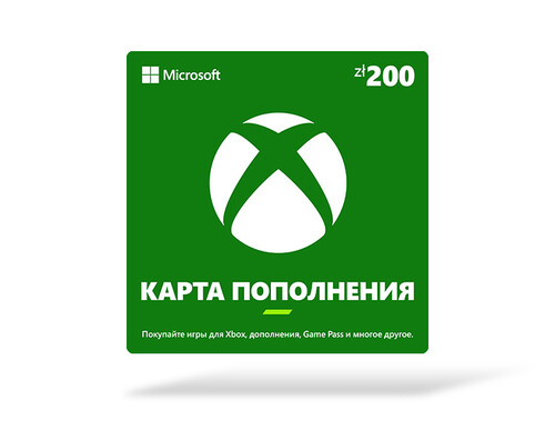 Купить Пополнение баланса сервиса Xbox (Microsoft Store)  200 PLN  5617204. Характеристики, отзывы и цены в Донецке