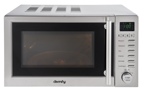 Купить Микроволновая печь Domfy DSS-MW301 серебристый  9150685. Характеристики, отзывы и цены в Донецке