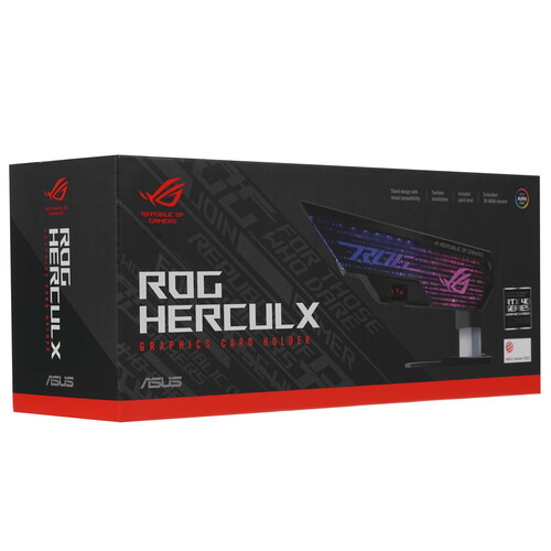 Купить Подставка для видеокарты ASUS XH01 ROG Herculx черный  5431884. Характеристики, отзывы и цены в Донецке