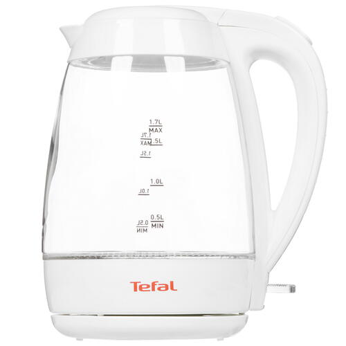 Купить Электрочайник Tefal Glass KO450132 белый  7916694. Характеристики, отзывы и цены в Донецке