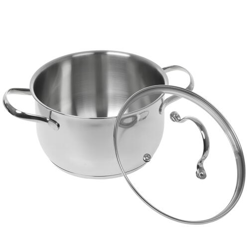 Купить Кастрюля Aceline Crystal A3CA351 3.5 л 20 см серебристый  4744789. Характеристики, отзывы и цены в Донецке